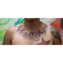 Fillmore Tattoo & Art Gallery - P.C. did both my Sun God Kachina as well as my signature #TheLifestyleNotTheLabel tattoo. I will be going back to her soon!