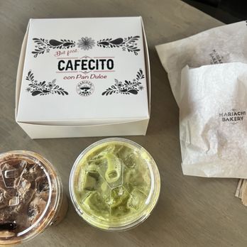 Mariachi Bakery - HORCHATA MATCHA TEA LATTE and ABUELITA LATTE - Bakeries Near Me - Norwalk, California