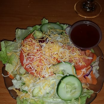 M55 Pour House - Side salad. Fresh with tomato wedges, cucumber, cheese, red onion, shaved carrots, radishes. MI cherry vinaigrette dressing. Yum - Steakhouses Near Me - Houghton Lake, Michigan M55 Pour House - Side salad. Fresh with tomato wedges, cucumber, cheese, red onion, shaved carrots, radishes. MI cherry vinaigrette dressing. Yum - Steakhouses Near Me - Houghton Lake, Michigan