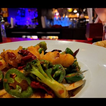 Oriental Wok - Spicy Grouper (fish) with a side of fried rice. - Chinese Near Me - Cincinnati, Ohio