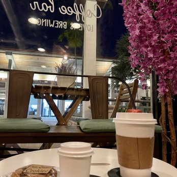 Mr Bean Coffee Shop - Machiatto, latte and cookie - Coffee & Tea Near Me - Miami, Florida Mr Bean Coffee Shop - Machiatto, latte and cookie - Coffee & Tea Near Me - Miami, Florida
