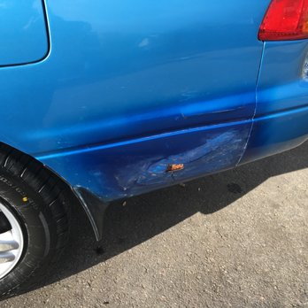 Bayside Collision Center - Then pieces started falling off from 'Sacramento' guy's work. - Body Shops Near Me - Burlingame, California Bayside Collision Center - Then pieces started falling off from 'Sacramento' guy's work. - Body Shops Near Me - Burlingame, California