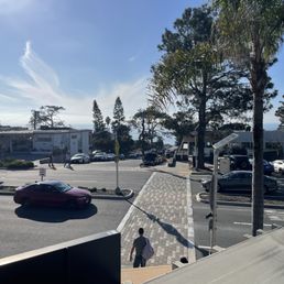 View of the ocean from our table