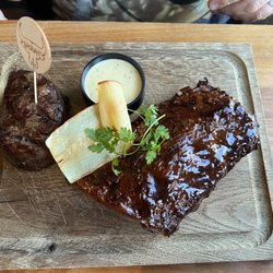 Oakwood Grill - Filet and ribs