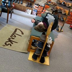 Sundog Shoe and Leather - Not sure if homeless or employee but was taking a nap upstairs for about 20 mins