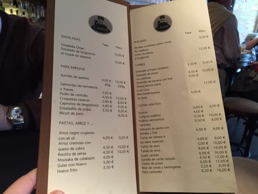 Menu photo 1 El Cafetín de los Remedios Seville, SE Menu photo 1 El Cafetín de los Remedios Seville, SE