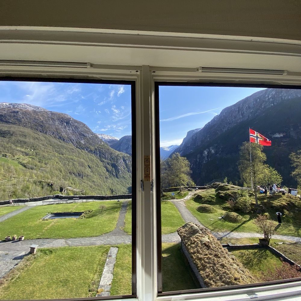 Stalheim Hotel - View from 3rd floor room with Mountain View - Hotels Near Me - Stalheim, 12