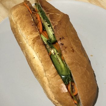 Merci Beaucoup Cafe - Shredded chicken banh mi - Vietnamese Near Me - Vancouver, British Columbia