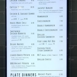 Gator Grill - Menu as of 05.31.2018