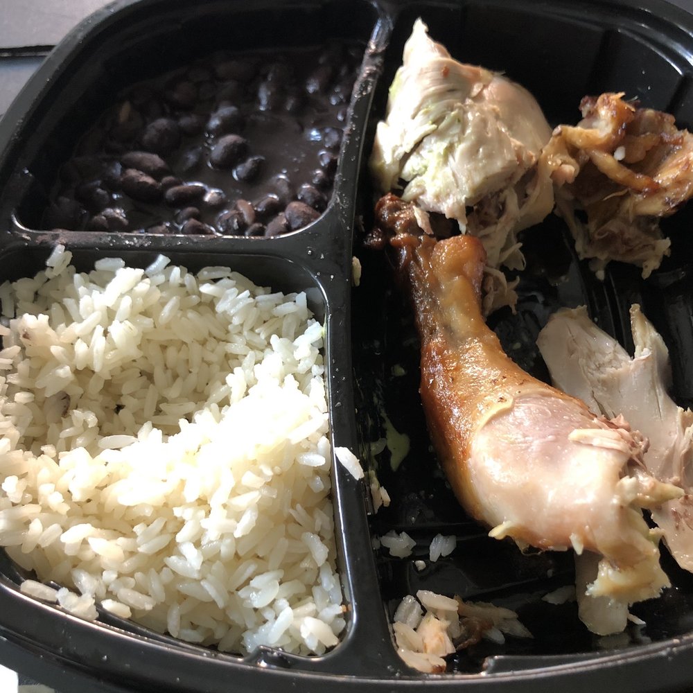 El Rey Taqueria - #36 Rotisserie chicken Cuban plate- rice and beans lacked seasoning bad! - Cuban Near Me - Katy, Texas