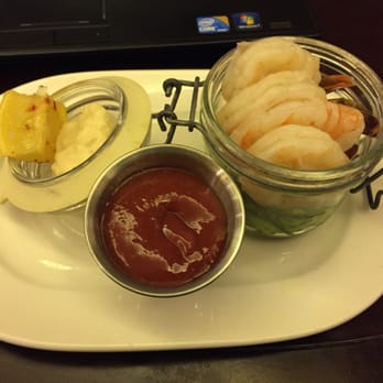 Bacchus Restaurant & Wine Bar - Shrimp cocktail; fresh horseradish is great! - Wine Bars Near Me - Rohnert Park, California