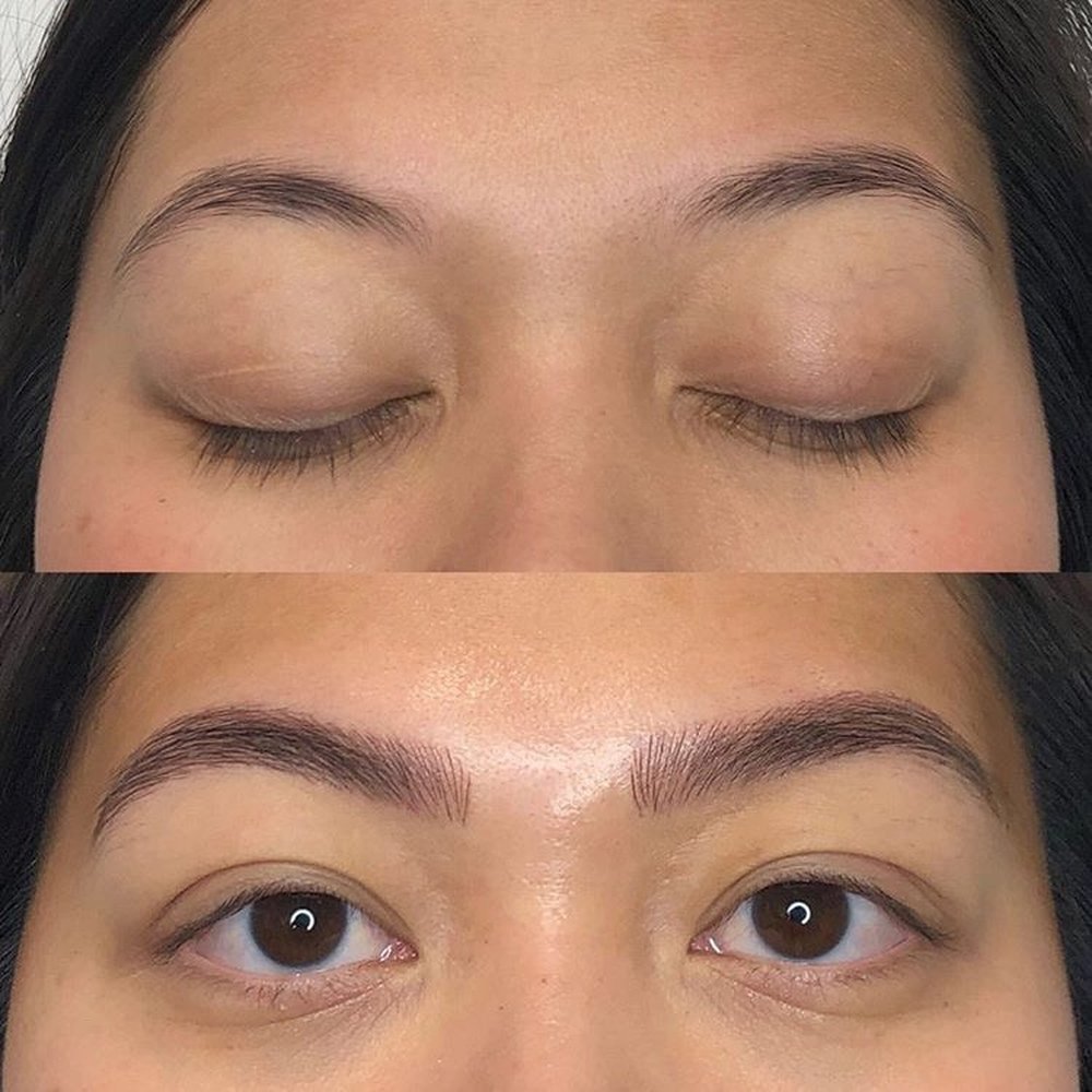 Perfect Frame MB - Before on top after on the bottom - Permanent Makeup Near Me - Los Angeles, California