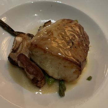 The Capital Grille - Pan-seared Sea Bass with Shitake Mushrooms, Asparagus and Miso Butter - Steakhouses Near Me - New York, New York The Capital Grille - Pan-seared Sea Bass with Shitake Mushrooms, Asparagus and Miso Butter - Steakhouses Near Me - New York, New York