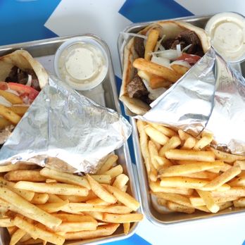 The Greek Spot - Lamb gyros and fries:-) - Greek Near Me - Cape Coral, Florida