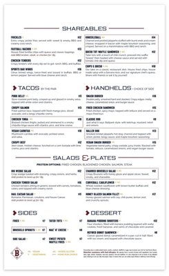Menu photo 1 Batbox Dallas, TX