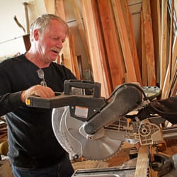 Eco-Groovy Deals - Our "retired" woodworker Ray loves to upgrade the furniture we offer!