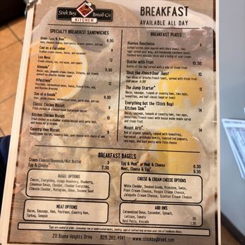 Stick Boy Kitchen - Menu - Bakeries Near Me - Boone, North Carolina