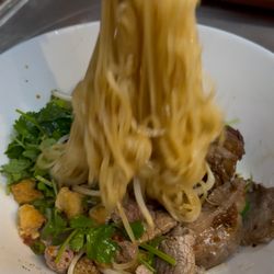 Dry Beef noodle.
Choice of beef - pork - chicken