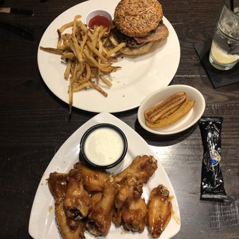 Local Goat - Jumbo TN Whiskey Glazed Wings & The Elvis burger - New American Near Me - Pigeon Forge, Tennessee Local Goat - Jumbo TN Whiskey Glazed Wings & The Elvis burger - New American Near Me - Pigeon Forge, Tennessee