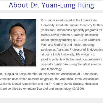 Yuan-Lung Hung, DMD MS - Dr. Yuan-Lung Hung, DMD, MS, DABOI - Endodontists Near Me Yuan-Lung Hung, DMD MS - Dr. Yuan-Lung Hung, DMD, MS, DABOI - Endodontists Near Me