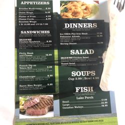 Indian Lake Golf Course - Menu