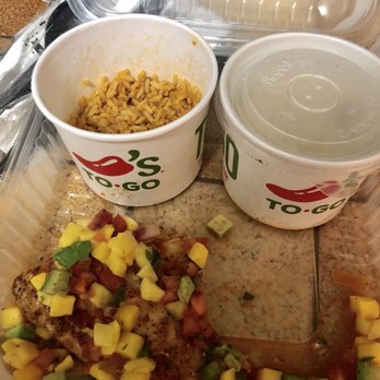 Chili's - Mango Chicken, with rice and potatoes in the side - Bars Near Me - Lilburn, Georgia Chili's - Mango Chicken, with rice and potatoes in the side - Bars Near Me - Lilburn, Georgia