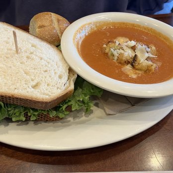 Boudin SF - Tuna salad sandwich with tomato bisque soup - Bakeries Near Me - San Diego, California Boudin SF - Tuna salad sandwich with tomato bisque soup - Bakeries Near Me - San Diego, California