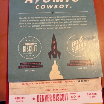 Atomic Cowboy - Broadway - Menu Cover - Cocktail Bars Near Me - Denver, Colorado Atomic Cowboy - Broadway - Menu Cover - Cocktail Bars Near Me - Denver, Colorado