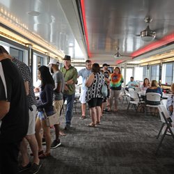 Sam's Dock Pier 121 - Catering line set up.