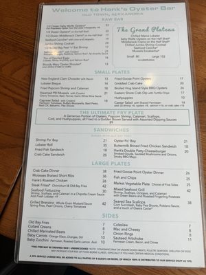 Menu photo 3 Hank's Oyster Bar, Old Town Alexandria, VA Menu photo 3 Hank's Oyster Bar, Old Town Alexandria, VA