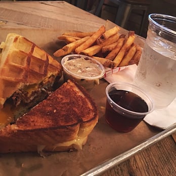 Ms Cheezious - The Southern Fried Chicken & Waffle Melt, Short Rib Melt and fries. - Sandwiches Near Me - Miami, Florida Ms Cheezious - The Southern Fried Chicken & Waffle Melt, Short Rib Melt and fries. - Sandwiches Near Me - Miami, Florida