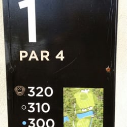 Thunder Waters Golf Club - first tee sign