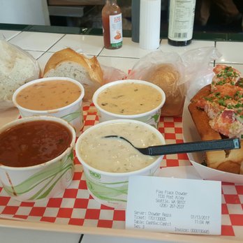 Pike Place Chowder - Yum! Lobster roll was delish too. - Seafood Near Me - Seattle, Washington