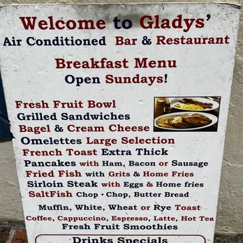 Gladys' Cafe - Street Sign - Caribbean Near Me - Charlotte Amalie, Virgin Islands Gladys' Cafe - Street Sign - Caribbean Near Me - Charlotte Amalie, Virgin Islands