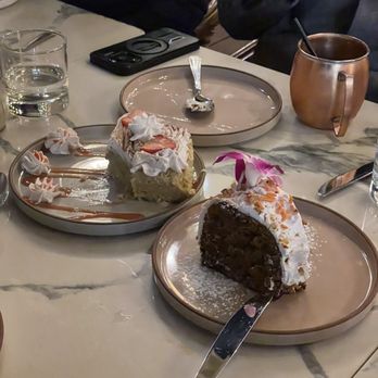 The Ginger Mule - Tres leches and carrot cake - Vegan Near Me - Houston, Texas