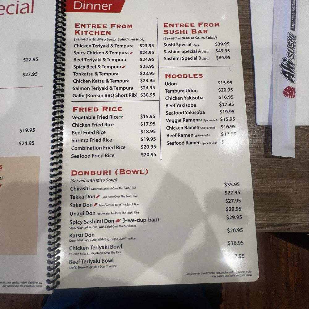 Ahi Sushi - Menu as of May 2026 - Sushi Bars Near Me - Bakersfield, California Ahi Sushi - Menu as of May 2026 - Sushi Bars Near Me - Bakersfield, California
