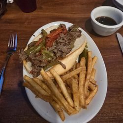 Legacy Pub - Philly Hoagie (as named on the menu) w/ fries and side of au jus
