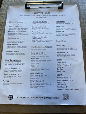 Menu photo 8 Sunny's Cafe Rancho Cucamonga, CA Menu photo 8 Sunny's Cafe Rancho Cucamonga, CA