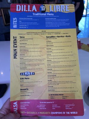 Menu photo 8 Dilla Libre Dos Scottsdale, AZ