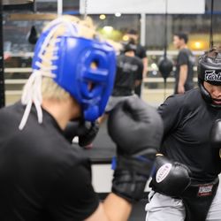 Gentle Fight Club - Sparring in session