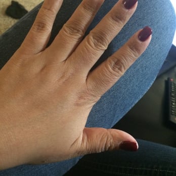 Instant Nails & Spa - I love this color. My cuticles are bad only because I don't let people cut my cuticles. - Nail Salons Near Me - Chico, California