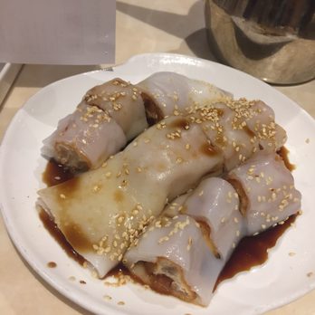 Gourmet Inspirations - Not sure what it's called but it has fried dough wrapped in rice noodle. Yum! - Dim Sum Near Me - Wheaton, Maryland