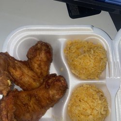 Chinese Kitchen - Lunch special two wing rice plate