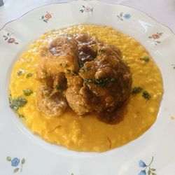 Osteria delle Corti - Saffron Risotto with Veal Ragu