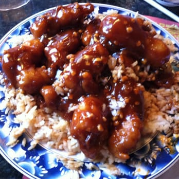 Jade Palace - The #41 Peanut Butter Chicken over steamed rice. - Chinese Near Me - Bellevue, Nebraska Jade Palace - The #41 Peanut Butter Chicken over steamed rice. - Chinese Near Me - Bellevue, Nebraska