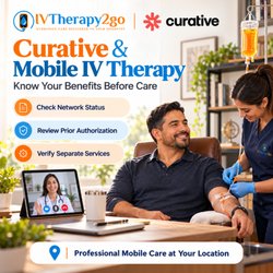 IVTherapy2go - #IVTherapy2go accepts #Curative. Some benefits vary & some #ivs are self-pay #HomeIVTherapy #EmployeeInsurance #HealthInsurance #IVNearMe