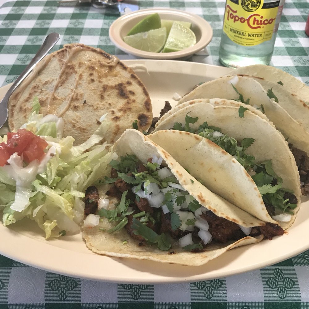 Las Palomas - a plate of tacos and salad - Grocery Near Me - Gainesville, Georgia Las Palomas - a plate of tacos and salad - Grocery Near Me - Gainesville, Georgia