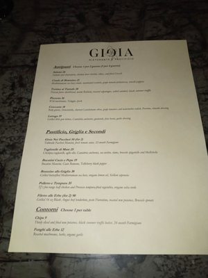 Menu photo 4 Gioia Ristorante e Pastificio Chicago, IL