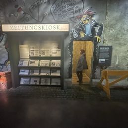 Berlin Wall exhibit.