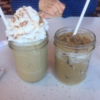 Crazy Beans - Left-Ross blended, right-Chandler iced - Breakfast & Brunch Near Me - Stony Brook, New York Crazy Beans - Left-Ross blended, right-Chandler iced - Breakfast & Brunch Near Me - Stony Brook, New York